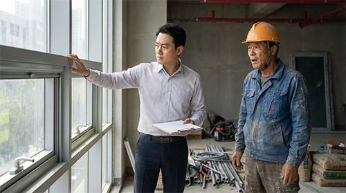 modify this construction site scene the governmen 1770734406701